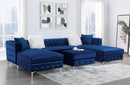 CIABATTONI Sectional, Navy - Furniture Center (NY)