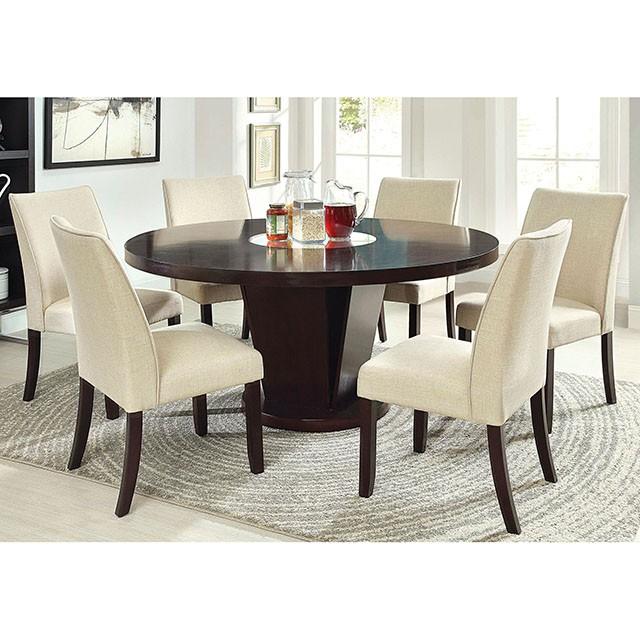 Cimma Espresso/Ivory Side Chair (2/CTN) - Furniture Center (NY)