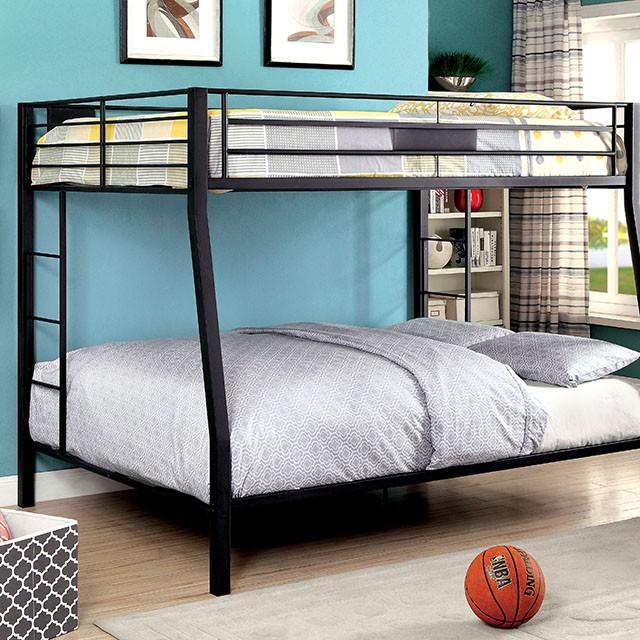 CLAREN Black Full/Queen Bunk Bed - Furniture Center (NY)