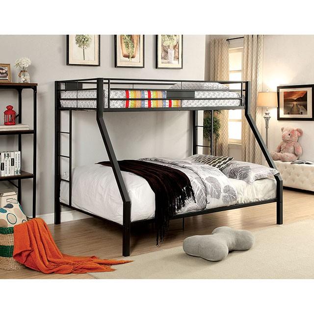 CLAREN Black Twin/Queen Bunk Bed - Furniture Center (NY)