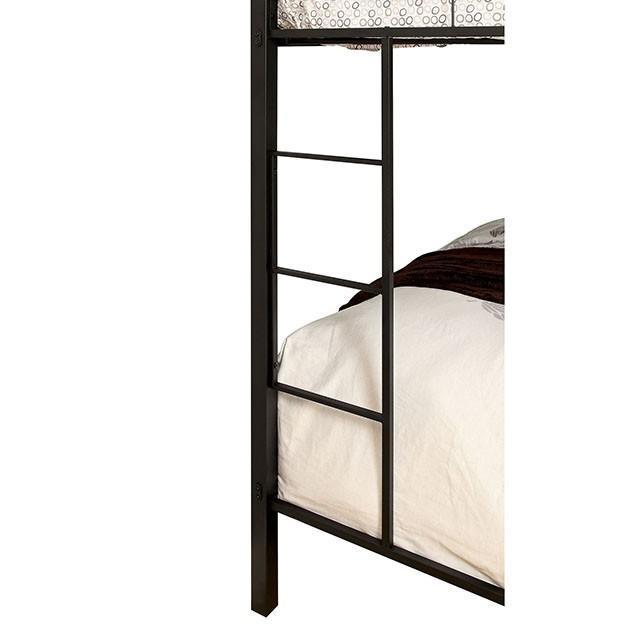 CLAREN Black Twin/Queen Bunk Bed - Furniture Center (NY)