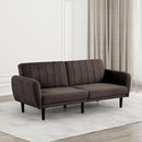 Aristide Futon Sofa Grey & Brown - Furniture Center (NY)
