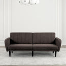 Aristide Futon Sofa Grey & Brown - Furniture Center (NY)