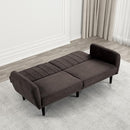 Aristide Futon Sofa Grey & Brown - Furniture Center (NY)