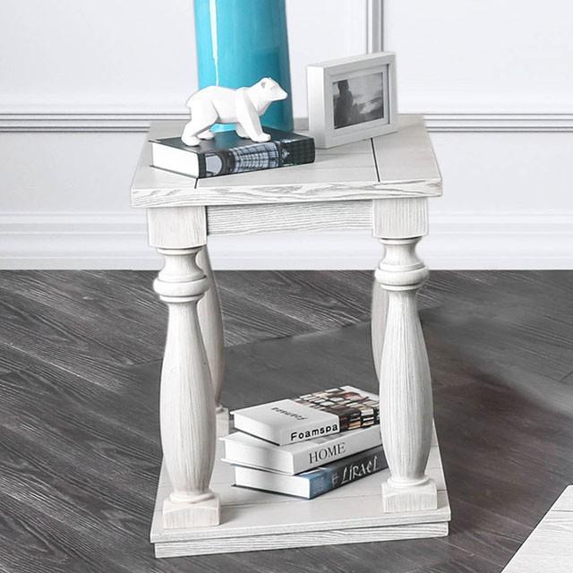 Arlington Antique White End Table - Furniture Center (NY)