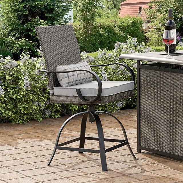 Arosa Counter Ht. Swivel Arm Chair (2/CTN) - Furniture Center (NY)
