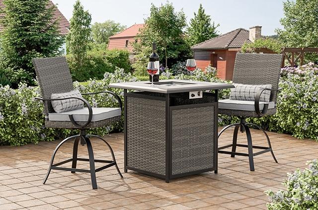 Arosa Fire Pit Counter Ht. Table - Furniture Center (NY)