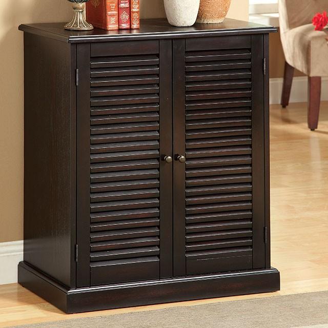 Della Espresso Shoe Cabinet - Furniture Center (NY)