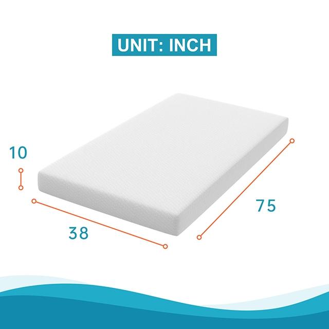 Artemisia 10" Memory Foam Mattress White - Furniture Center (NY)
