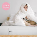 Artemisia 8" Memory Foam Mattress White - Furniture Center (NY)