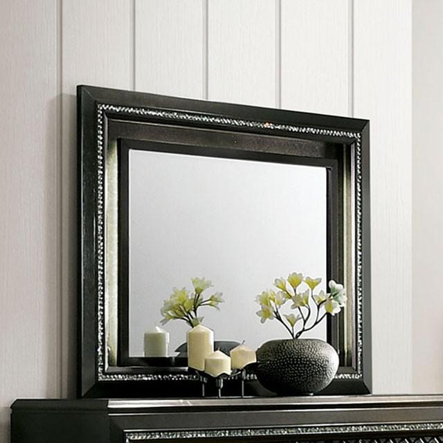 Demetria Metallic Gray Mirror - Furniture Center (NY)