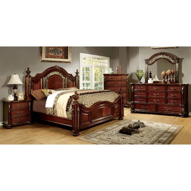 ARTHUR Brown Cherry Night Stand - Furniture Center (NY)