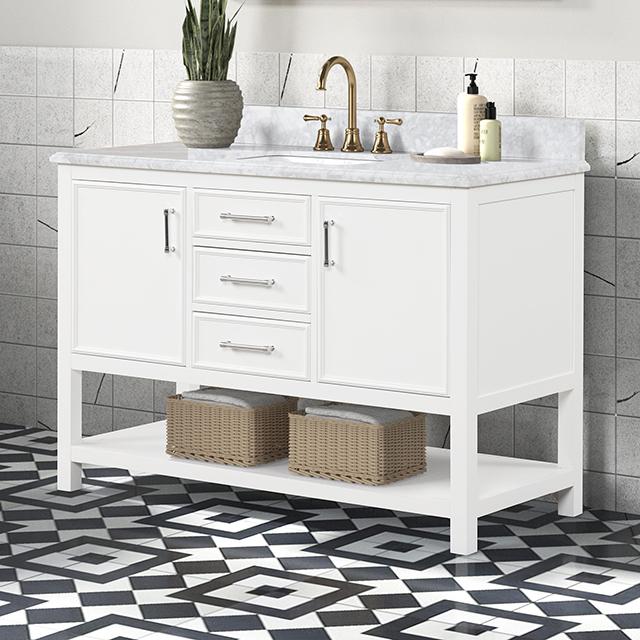 Arthur Vanity with Top/ Sink - Furniture Center (NY)