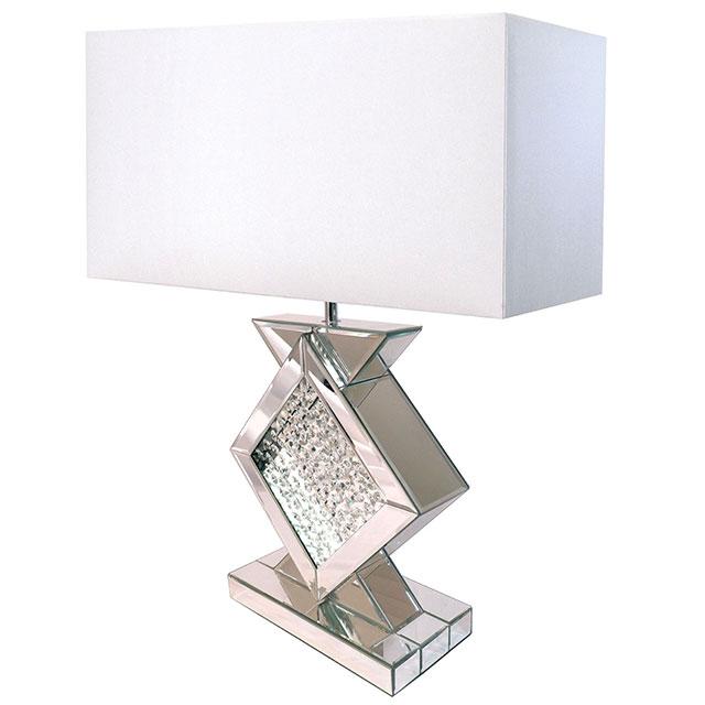 DESMA Table Lamp, Champagne/White - Furniture Center (NY)