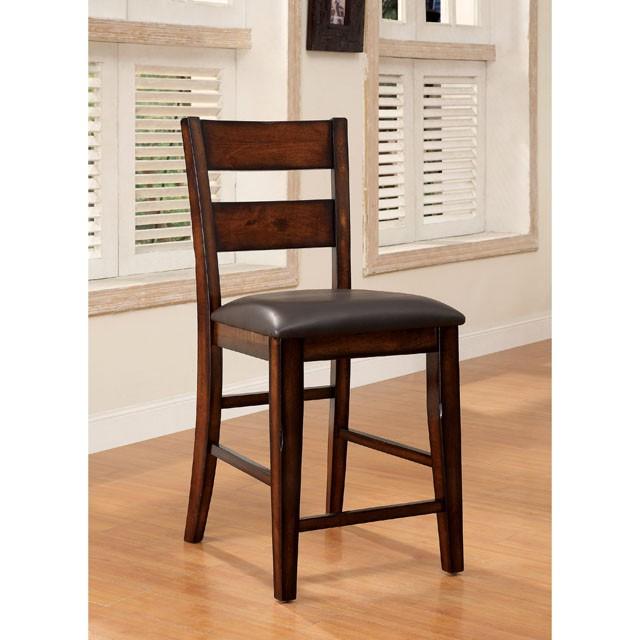 DICKINSON II Dark Cherry Counter Ht. Chair (2/CTN) - Furniture Center (NY)