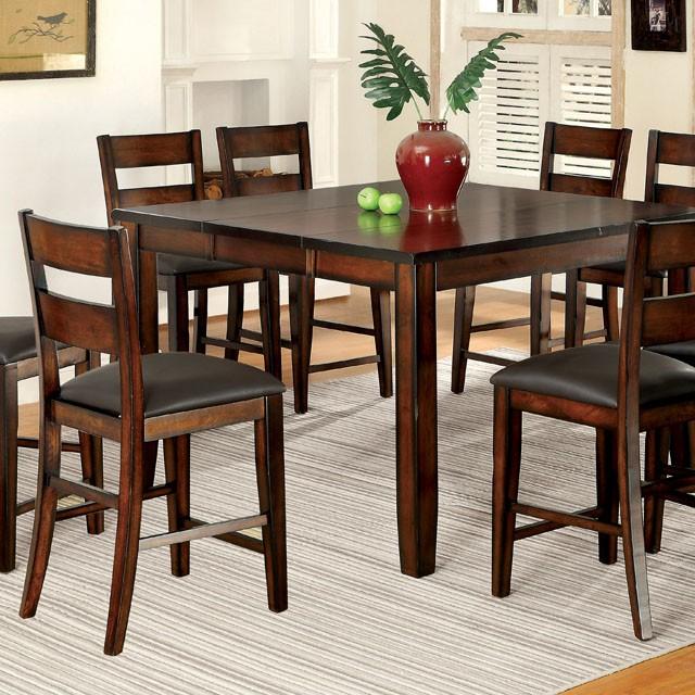 DICKINSON II Dark Cherry Counter Ht. Table w/ 18" Leaf - Furniture Center (NY)