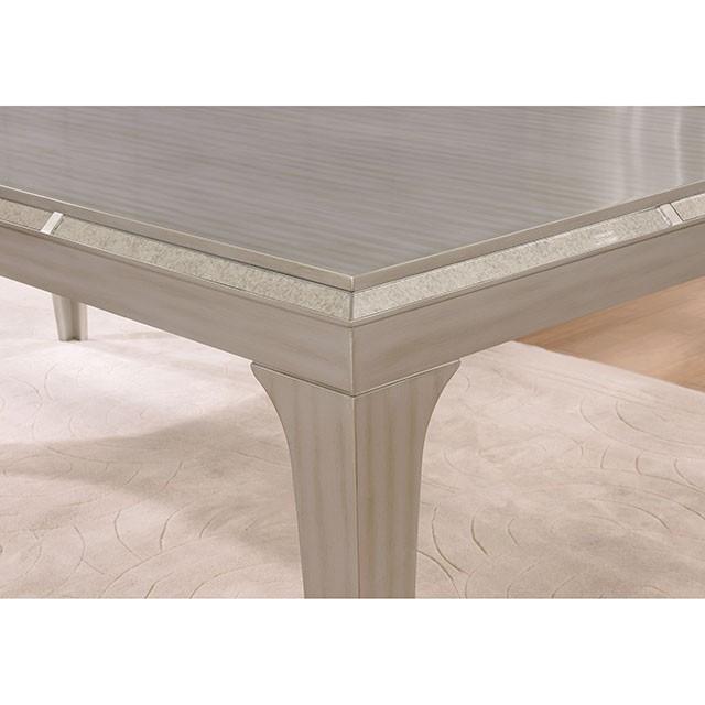 DIOCLES Silver/Gray Dining Table - Furniture Center (NY)