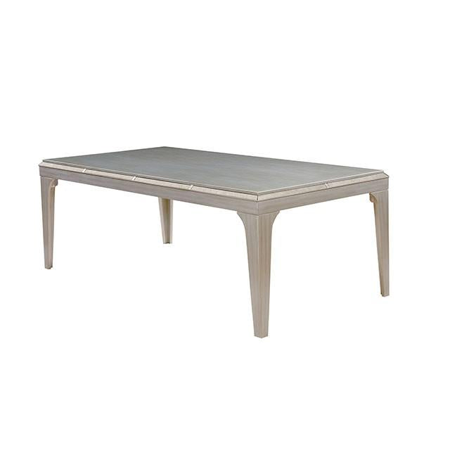 DIOCLES Silver/Gray Dining Table - Furniture Center (NY)