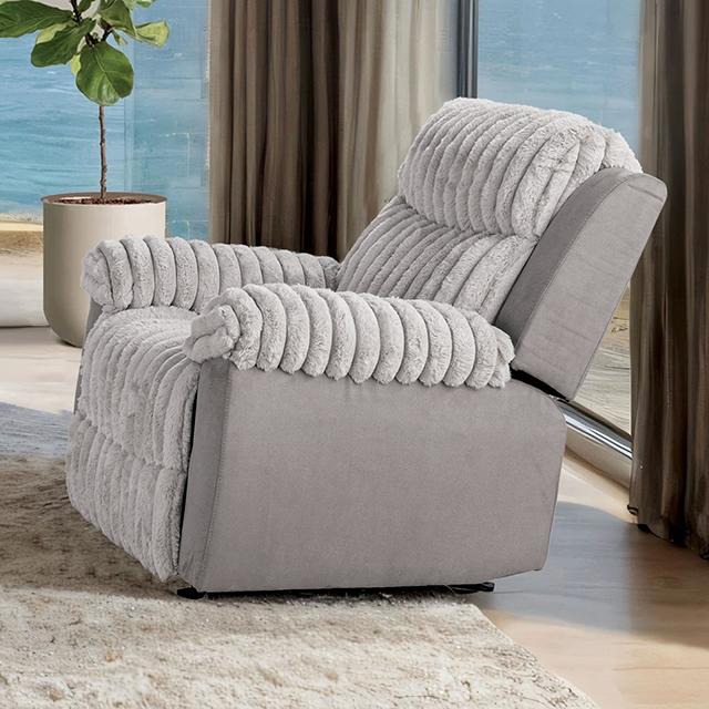 Dionysus Manual Glider Recliner - Furniture Center (NY)