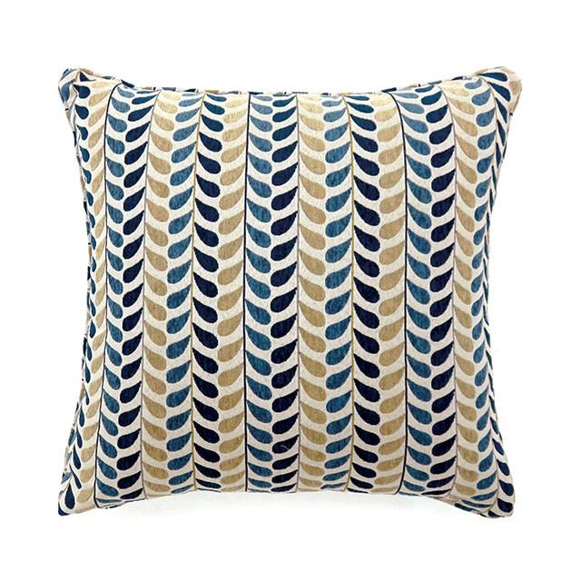 DROPP 18" X 18" Pillow, Blue & Yellow (2/CTN) - Furniture Center (NY)