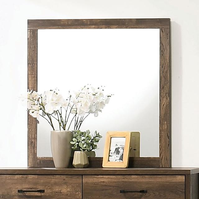 DUCKWORTH Mirror, Light Walnut - Furniture Center (NY)