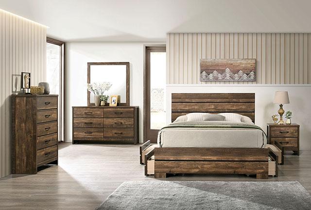 DUCKWORTH Mirror, Light Walnut - Furniture Center (NY)