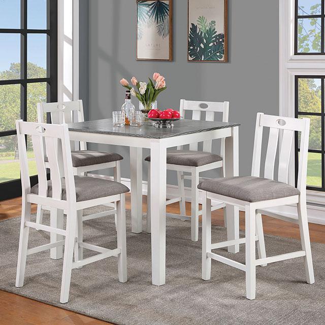 Dunseith 5 Pc. Counter Ht. Set - Furniture Center (NY)