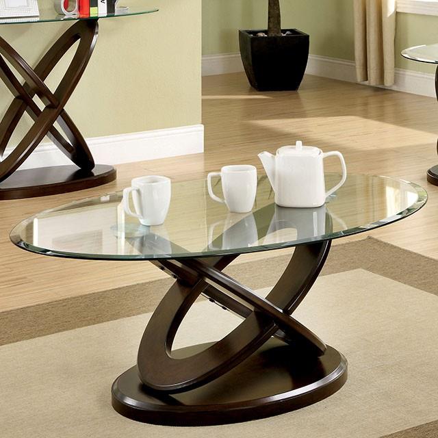 Atwood II Dark Walnut Coffee Table - Furniture Center (NY)