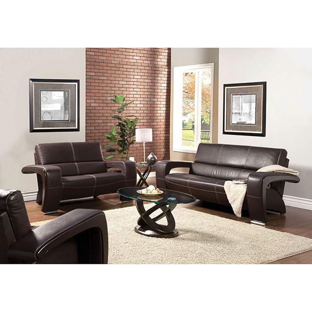 Atwood II Dark Walnut Coffee Table - Furniture Center (NY)