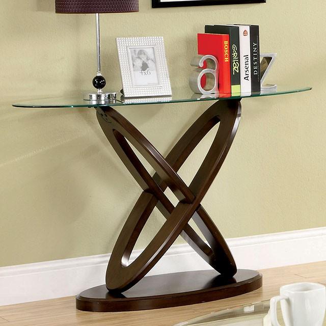 Atwood II Dark Walnut Sofa Table - Furniture Center (NY)