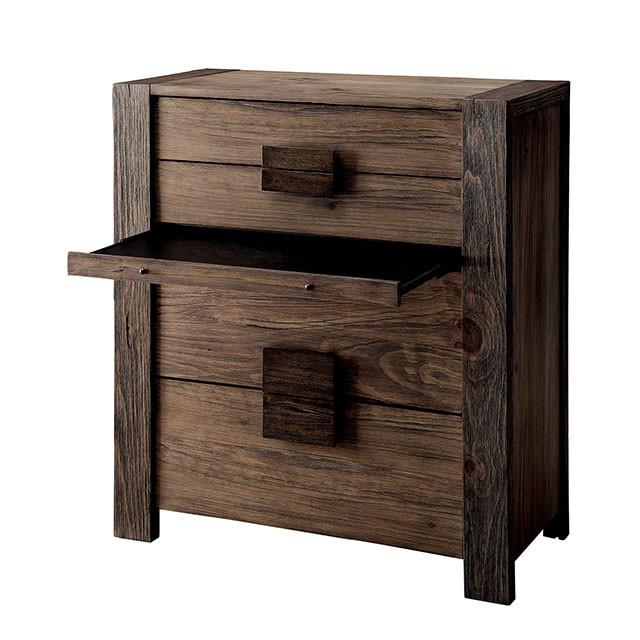AVEIRO Rustic Natural Tone Chest - Furniture Center (NY)