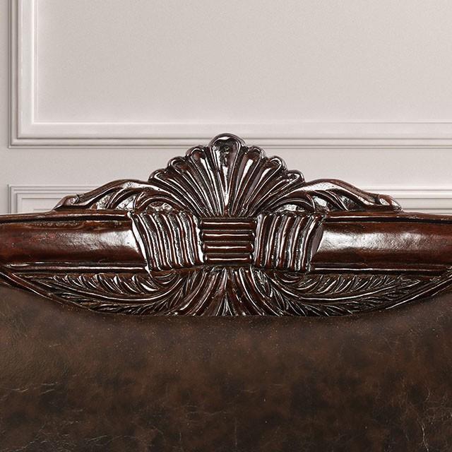 ELPIS Brown/Espresso Sofa - Furniture Center (NY)