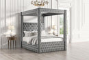 Etherea Bed Gray & Black - Furniture Center (NY)