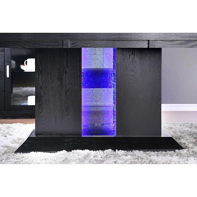 Evangeline Black/Beige Dining Table - Furniture Center (NY)
