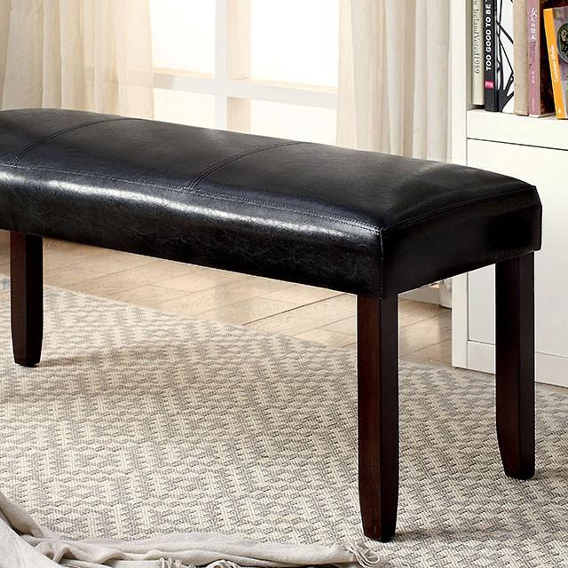 EMMONS I Dark Cherry/Espresso Bench - Furniture Center (NY)