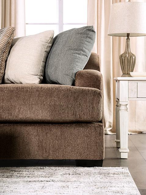 FARRINGDON Sectional, Brown - Furniture Center (NY)