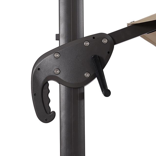 Fera 10 Ft Round Umbrella w/ LED Bulb + 37" Large Base - Furniture Center (NY)