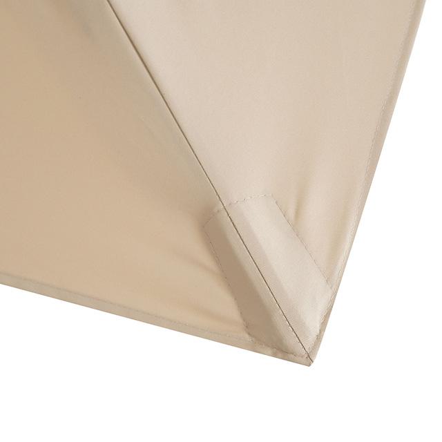 Fida 8 Ft Square Umbrella w/ Double Top + 37" Large Base - Furniture Center (NY)