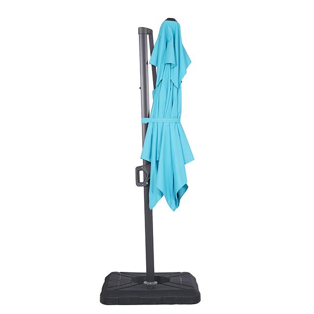 Fida 8 Ft Square Umbrella w/ Double Top + 37" Large Base - Furniture Center (NY)
