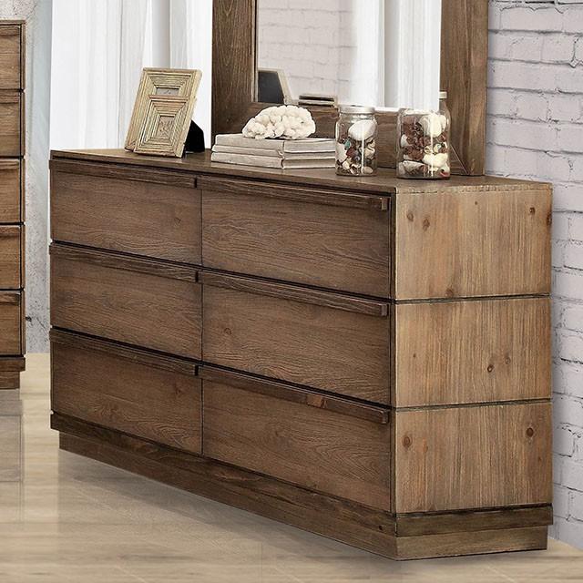 COIMBRA Rustic Natural Tone Dresser - Furniture Center (NY)