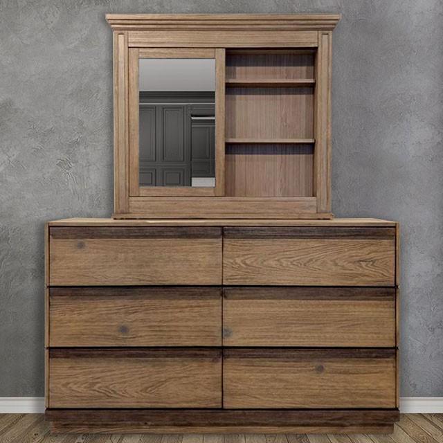 COIMBRA Rustic Natural Tone Dresser - Furniture Center (NY)