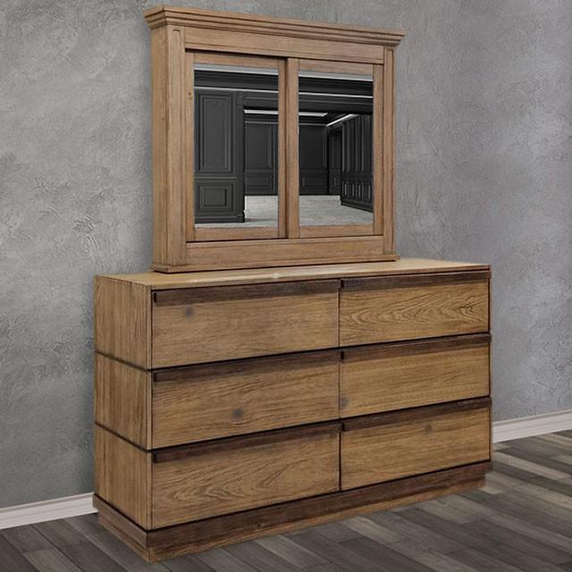 COIMBRA Rustic Natural Tone Dresser - Furniture Center (NY)