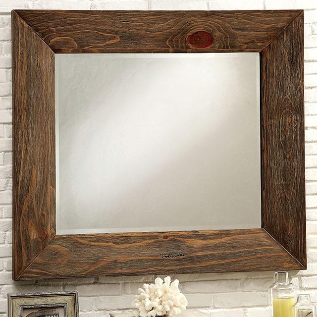 COIMBRA Rustic Natural Tone Mirror - Furniture Center (NY)