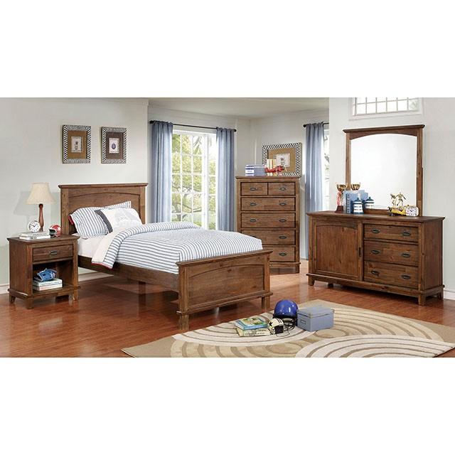 Colin Dark Oak Mirror - Furniture Center (NY)