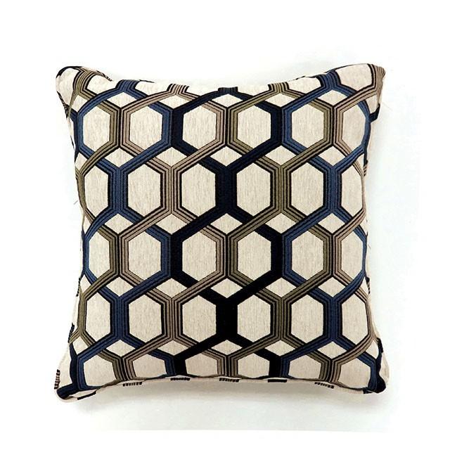 Comney Blue 18" X 18" Pillow, Blue (2/CTN) - Furniture Center (NY)