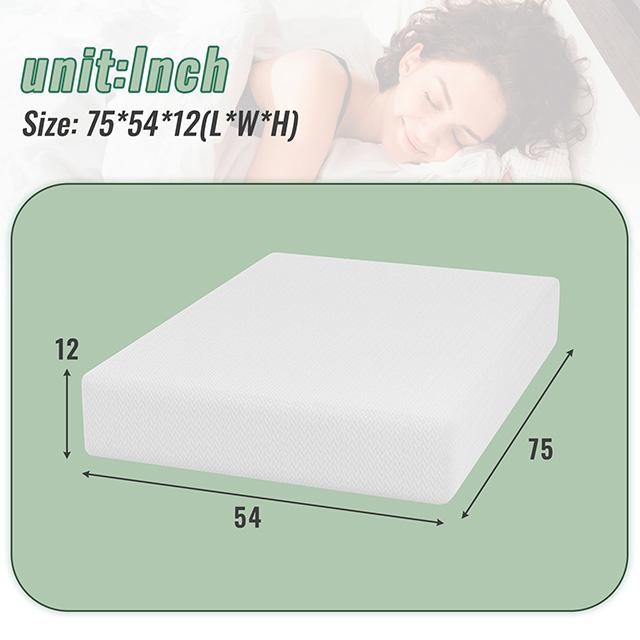 Coreopsis 12" Full Memory Foam Wave Comfort - Furniture Center (NY)