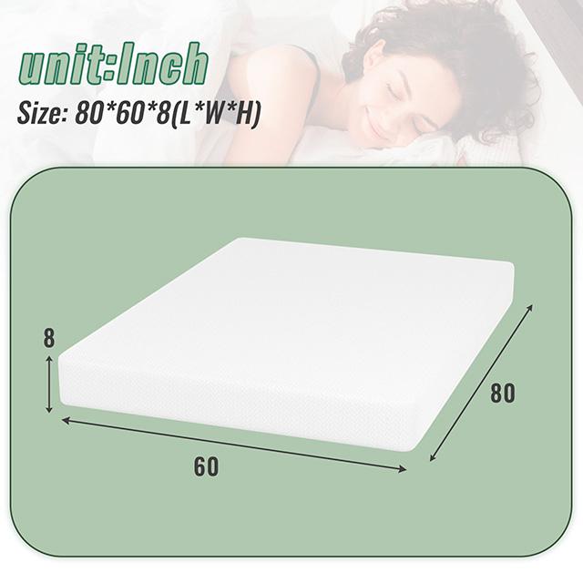 Coreopsis 8" Queen Memory Foam Wave Comfort - Furniture Center (NY)