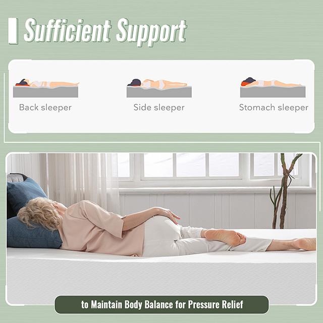 Coreopsis 8" Twin Memory Foam Wave Comfort - Furniture Center (NY)