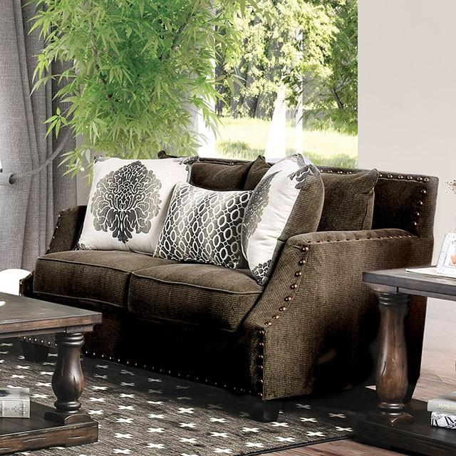 Cornelia Light Brown Love Seat - Furniture Center (NY)