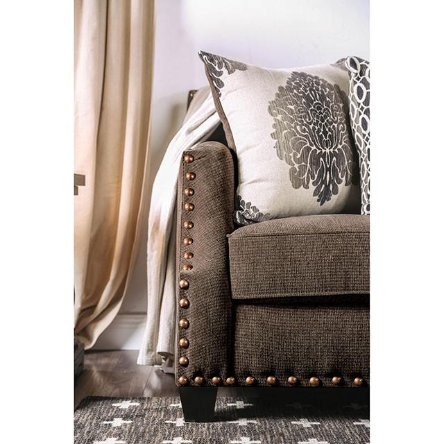 Cornelia Light Brown Love Seat - Furniture Center (NY)